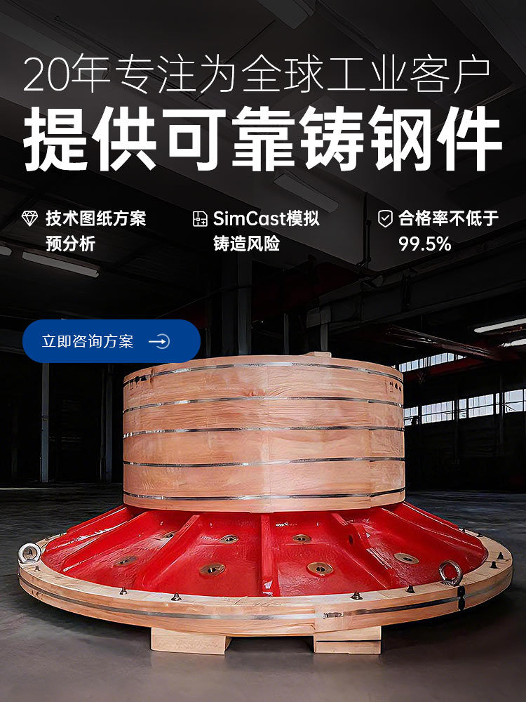 20年专注为全球工业客户提供可靠铸钢件